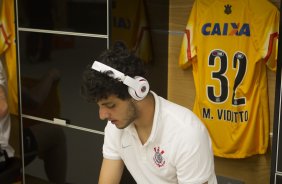 Nos vestirios antes do jogo realizado esta tarde na Arena Corinthians entre Corinthians x Marilia/SP, vlido pela 1 rodada do Campeonato Paulista de 2015