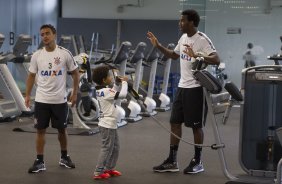Durante o treino desta manh no CT Joaquim Grava, zona leste da cidade. O prximo jogo da equipe ser quarta-feira, dia 04/02, contra o Once Caldas/Colmbia, na Arena Corinthians, jogo de ida da Pr Libertadores de 2015