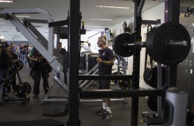 Inauguracao do Laboratorio R9 apôs o treino desta manhã no CT Joaquim Grava, zona leste da cidade. O próximo jogo da equipe será quarta-feira, dia 04/02, contra o Once Caldas/Colômbia, na Arena Corinthians, jogo de ida da Pré Libertadores de 2015