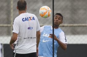 Rodrigo Sam durante o treino desta manh no CT Joaquim Grava, zona leste da cidade. O prximo jogo da equipe ser quarta-feira, dia 04/02, contra o Once Caldas/Colmbia, na Arena Corinthians, jogo de ida da Pr Libertadores de 2015