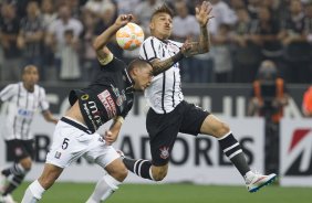 Durante o jogo realizado esta noite na Arena Corinthians entre Corinthians/Brasil x Once Caldas/Colmbia, jogo de ida vlido pela Pr Libertadores 2015