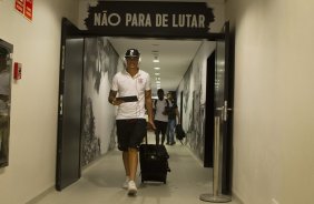 Nos vestirios antes do jogo realizado esta noite na Arena Corinthians entre Corinthians/Brasil x Once Caldas/Colmbia, jogo de ida vlido pela Pr Libertadores 2015