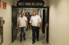 Nos vestirios antes do jogo realizado esta noite na Arena Corinthians entre Corinthians/Brasil x Once Caldas/Colmbia, jogo de ida vlido pela Pr Libertadores 2015