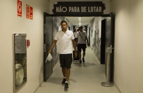 Nos vestirios antes do jogo realizado esta noite na Arena Corinthians entre Corinthians/Brasil x Once Caldas/Colmbia, jogo de ida vlido pela Pr Libertadores 2015