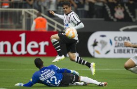 Durante o jogo realizado esta noite na Arena Corinthians entre Corinthians/Brasil x Once Caldas/Colmbia, jogo de ida vlido pela Pr Libertadores 2015