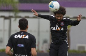 Durante o treino desta tarde no CT Joaquim Grava, zona leste da cidade. O prximo jogo da equipe domingo, dia 08/02, contra o Palmeiras, no Allianz Arena, jogo vlido pela 2 rodada do Campeonato Paulista de 2015