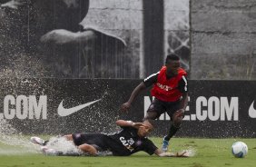 Durante o treino desta tarde no CT Joaquim Grava, zona leste da cidade. O prximo jogo da equipe domingo, dia 08/02, contra o Palmeiras, no Allianz Arena, jogo vlido pela 2 rodada do Campeonato Paulista de 2015