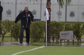 Durante o treino desta tarde no CT Joaquim Grava, zona leste da cidade. O prximo jogo da equipe domingo, dia 08/02, contra o Palmeiras, no Allianz Arena, jogo vlido pela 2 rodada do Campeonato Paulista de 2015