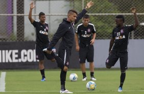 Durante o treino desta tarde no CT Joaquim Grava, zona leste da cidade. O prximo jogo da equipe domingo, dia 08/02, contra o Palmeiras, no Allianz Arena, jogo vlido pela 2 rodada do Campeonato Paulista de 2015