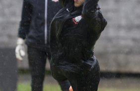 Durante o treino desta tarde no CT Joaquim Grava, zona leste da cidade. O prximo jogo da equipe domingo, dia 08/02, contra o Palmeiras, no Allianz Arena, jogo vlido pela 2 rodada do Campeonato Paulista de 2015