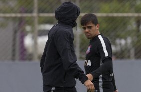 Durante o treino desta tarde no CT Joaquim Grava, zona leste da cidade. O prximo jogo da equipe domingo, dia 08/02, contra o Palmeiras, no Allianz Arena, jogo vlido pela 2 rodada do Campeonato Paulista de 2015