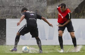 Durante o treino desta tarde no CT Joaquim Grava, zona leste da cidade. O prximo jogo da equipe domingo, dia 08/02, contra o Palmeiras, no Allianz Arena, jogo vlido pela 2 rodada do Campeonato Paulista de 2015