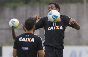 Durante o treino desta tarde no CT Joaquim Grava, zona leste da cidade. O prximo jogo da equipe domingo, dia 08/02, contra o Palmeiras, no Allianz Arena, jogo vlido pela 2 rodada do Campeonato Paulista de 2015