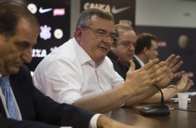 Entrevista coletiva do presidente Mario Gobbi aps o treino desta tarde no CT Joaquim Grava, zona leste da cidade. O prximo jogo da equipe domingo, dia 08/02, contra o Palmeiras, no Allianz Arena, jogo vlido pela 2 rodada do Campeonato Paulista de 2015