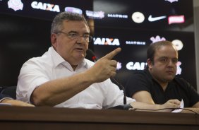 Entrevista coletiva do presidente Mario Gobbi aps o treino desta tarde no CT Joaquim Grava, zona leste da cidade. O prximo jogo da equipe domingo, dia 08/02, contra o Palmeiras, no Allianz Arena, jogo vlido pela 2 rodada do Campeonato Paulista de 2015