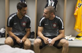 Nos vestiários antes do jogo realizado esta tarde na Allianz Arena entre Palmeiras x Corinthians, jogo válido pela 3ª rodada do Campeonato Paulista de 2015
