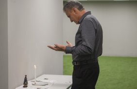 Nos vestiários antes do jogo realizado esta tarde na Allianz Arena entre Palmeiras x Corinthians, jogo válido pela 3ª rodada do Campeonato Paulista de 2015