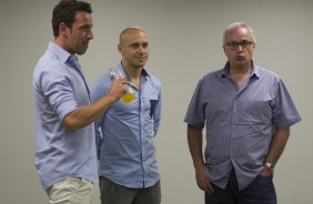 Nos vestiários antes do jogo realizado esta tarde na Allianz Arena entre Palmeiras x Corinthians, jogo válido pela 3ª rodada do Campeonato Paulista de 2015