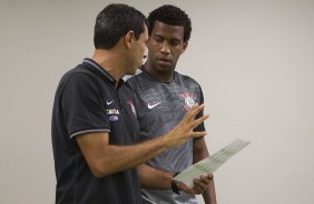 Nos vestiários antes do jogo realizado esta tarde na Allianz Arena entre Palmeiras x Corinthians, jogo válido pela 3ª rodada do Campeonato Paulista de 2015