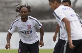 Durante o treino desta tarde no CT Joaquim Grava, zona leste da cidade. O prximo jogo do time ser sbado dia 14/02 contra o Botafogo/RP, na Arena Corinthians, vlido pela 4 rodada do Campeonato Paulista de 2015