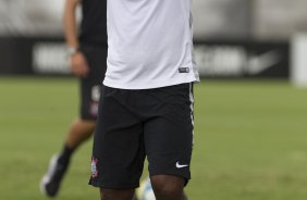 Durante o treino desta tarde no CT Joaquim Grava, zona leste da cidade. O próximo jogo do time será sábado dia 14/02 contra o Botafogo/RP, na Arena Corinthians, válido pela 4ª rodada do Campeonato Paulista de 2015