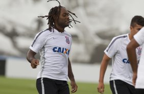 Durante o treino desta tarde no CT Joaquim Grava, zona leste da cidade. O próximo jogo do time será sábado dia 14/02 contra o Botafogo/RP, na Arena Corinthians, válido pela 4ª rodada do Campeonato Paulista de 2015