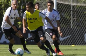 Durante o treino desta manh no CT Joaquim Grava, localizado no Parque Ecolgico do Tiete, zona leste da cidade. O prximo jogo ser sbado dia 14/02 contra o Botafogo/RP, na Arena Corinthians, vlido pela 4 rodada do Campeonato Paulista de 2015