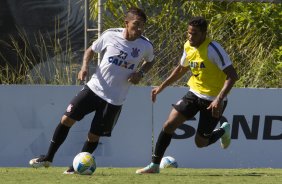 Durante o treino desta manh no CT Joaquim Grava, localizado no Parque Ecolgico do Tiete, zona leste da cidade. O prximo jogo ser sbado dia 14/02 contra o Botafogo/RP, na Arena Corinthians, vlido pela 4 rodada do Campeonato Paulista de 2015