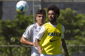 Durante o treino desta manh no CT Joaquim Grava, localizado no Parque Ecolgico do Tiete, zona leste da cidade. O prximo jogo ser sbado dia 14/02 contra o Botafogo/RP, na Arena Corinthians, vlido pela 4 rodada do Campeonato Paulista de 2015