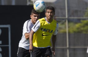 Durante o treino desta manh no CT Joaquim Grava, localizado no Parque Ecolgico do Tiete, zona leste da cidade. O prximo jogo ser sbado dia 14/02 contra o Botafogo/RP, na Arena Corinthians, vlido pela 4 rodada do Campeonato Paulista de 2015