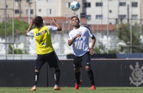 Durante o treino desta manh no CT Joaquim Grava, localizado no Parque Ecolgico do Tiete, zona leste da cidade. O prximo jogo ser sbado dia 14/02 contra o Botafogo/RP, na Arena Corinthians, vlido pela 4 rodada do Campeonato Paulista de 2015