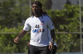 Durante o treino desta manh no CT Joaquim Grava, localizado no Parque Ecolgico do Tiete, zona leste da cidade. O prximo jogo ser sbado dia 14/02 contra o Botafogo/RP, na Arena Corinthians, vlido pela 4 rodada do Campeonato Paulista de 2015