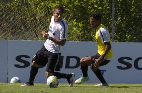 Durante o treino desta manh no CT Joaquim Grava, localizado no Parque Ecolgico do Tiete, zona leste da cidade. O prximo jogo ser sbado dia 14/02 contra o Botafogo/RP, na Arena Corinthians, vlido pela 4 rodada do Campeonato Paulista de 2015