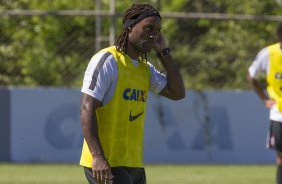 Durante o treino desta manh no CT Joaquim Grava, localizado no Parque Ecolgico do Tiete, zona leste da cidade. O prximo jogo ser sbado dia 14/02 contra o Botafogo/RP, na Arena Corinthians, vlido pela 4 rodada do Campeonato Paulista de 2015