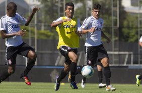 Durante o treino desta manh no CT Joaquim Grava, localizado no Parque Ecolgico do Tiete, zona leste da cidade. O prximo jogo ser sbado dia 14/02 contra o Botafogo/RP, na Arena Corinthians, vlido pela 4 rodada do Campeonato Paulista de 2015