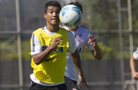 Durante o treino desta manh no CT Joaquim Grava, localizado no Parque Ecolgico do Tiete, zona leste da cidade. O prximo jogo ser sbado dia 14/02 contra o Botafogo/RP, na Arena Corinthians, vlido pela 4 rodada do Campeonato Paulista de 2015