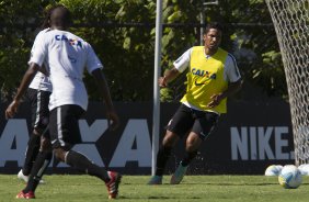 Durante o treino desta manh no CT Joaquim Grava, localizado no Parque Ecolgico do Tiete, zona leste da cidade. O prximo jogo ser sbado dia 14/02 contra o Botafogo/RP, na Arena Corinthians, vlido pela 4 rodada do Campeonato Paulista de 2015