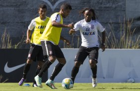 Durante o treino desta manh no CT Joaquim Grava, localizado no Parque Ecolgico do Tiete, zona leste da cidade. O prximo jogo ser sbado dia 14/02 contra o Botafogo/RP, na Arena Corinthians, vlido pela 4 rodada do Campeonato Paulista de 2015