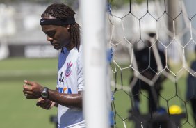 Durante o treino desta manh no CT Joaquim Grava, localizado no Parque Ecolgico do Tiete, zona leste da cidade. O prximo jogo ser sbado dia 14/02 contra o Botafogo/RP, na Arena Corinthians, vlido pela 4 rodada do Campeonato Paulista de 2015