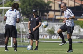 Durante o treino desta manh no CT Joaquim Grava, localizado no Parque Ecolgico do Tiete, zona leste da cidade. O prximo jogo ser sbado dia 14/02 contra o Botafogo/RP, na Arena Corinthians, vlido pela 4 rodada do Campeonato Paulista de 2015