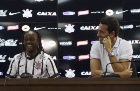 Durante o treino desta tarde no CT Joaquim Grava, localizado no Parque Ecolgico do Tiete, zona leste da cidade. O prximo jogo ser amanh, sbado dia 14/02 contra o Botafogo/RP, na Arena Corinthians, vlido pela 5 rodada do Campeonato Paulista de 2015