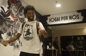 Nos vestirios antes do jogo realizado esta tarde na Arena Corinthians entre Corinthians x Botafogo/RP, jogo vlido pela 5 rodada do Campeonato Paulista de 2015