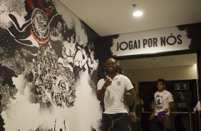 Nos vestirios antes do jogo realizado esta tarde na Arena Corinthians entre Corinthians x Botafogo/RP, jogo vlido pela 5 rodada do Campeonato Paulista de 2015