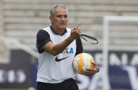 Durante o treino desta tarde na Arena Corinthians, zona leste da cidade. O próximo jogo será amanhã, quarta-feira, dia 18/02 contra o São Paulo, na Arena Corinthians, jogo de ida da fase classificatoria da Copa Libertadores da América 2015
