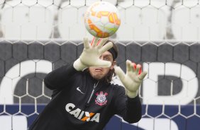 Durante o treino desta tarde na Arena Corinthians, zona leste da cidade. O prximo jogo ser amanh, quarta-feira, dia 18/02 contra o So Paulo, na Arena Corinthians, jogo de ida da fase classificatoria da Copa Libertadores da Amrica 2015