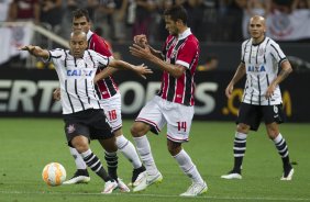 Durante o jogo realizado esta noite na Arena Corinthians entre Corinthians x So Paulo, jogo vlido pelo primeiro turno da fase classificatoria da Copa Libertadores da Amrica 2015