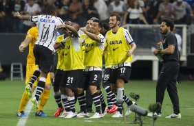 Durante o jogo realizado esta noite na Arena Corinthians entre Corinthians x So Paulo, jogo vlido pelo primeiro turno da fase classificatoria da Copa Libertadores da Amrica 2015