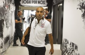 Nos vestiários antes do jogo realizado esta noite na Arena Corinthians entre Corinthians x São Paulo, jogo válido pelo primeiro turno da fase classificatoria da Copa Libertadores da América 2015