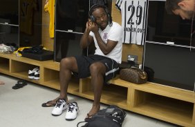 Nos vestiários antes do jogo realizado esta noite na Arena Corinthians entre Corinthians x São Paulo, jogo válido pelo primeiro turno da fase classificatoria da Copa Libertadores da América 2015