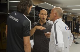 Nos vestiários antes do jogo realizado esta noite na Arena Corinthians entre Corinthians x São Paulo, jogo válido pelo primeiro turno da fase classificatoria da Copa Libertadores da América 2015